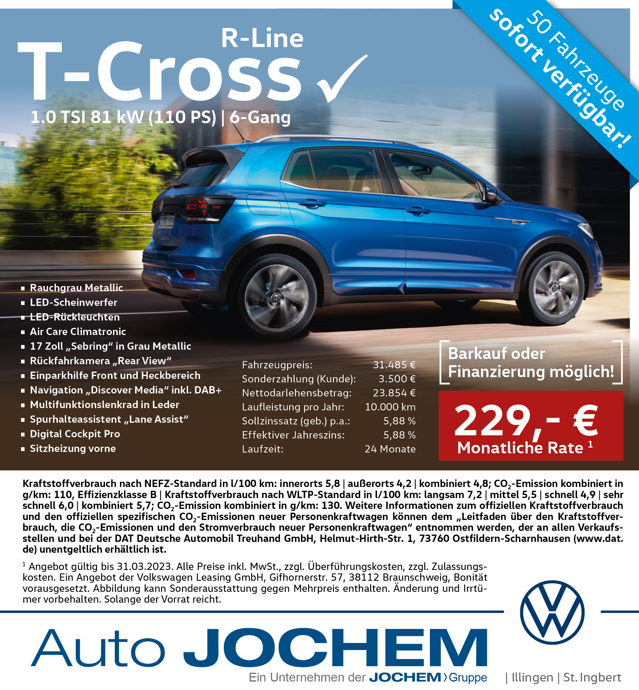 Angebot Volkswagen T-Cross | Auto-Jochem GmbH |
