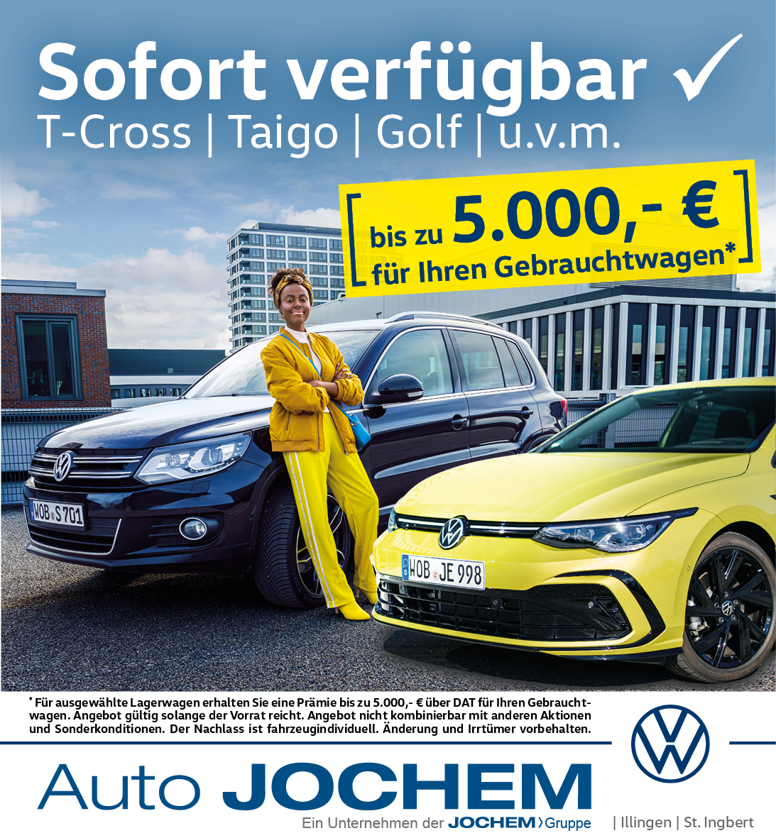 Angebot - Auto-Jochem GmbH | VW Lagerfahrzeuge verfügbar
